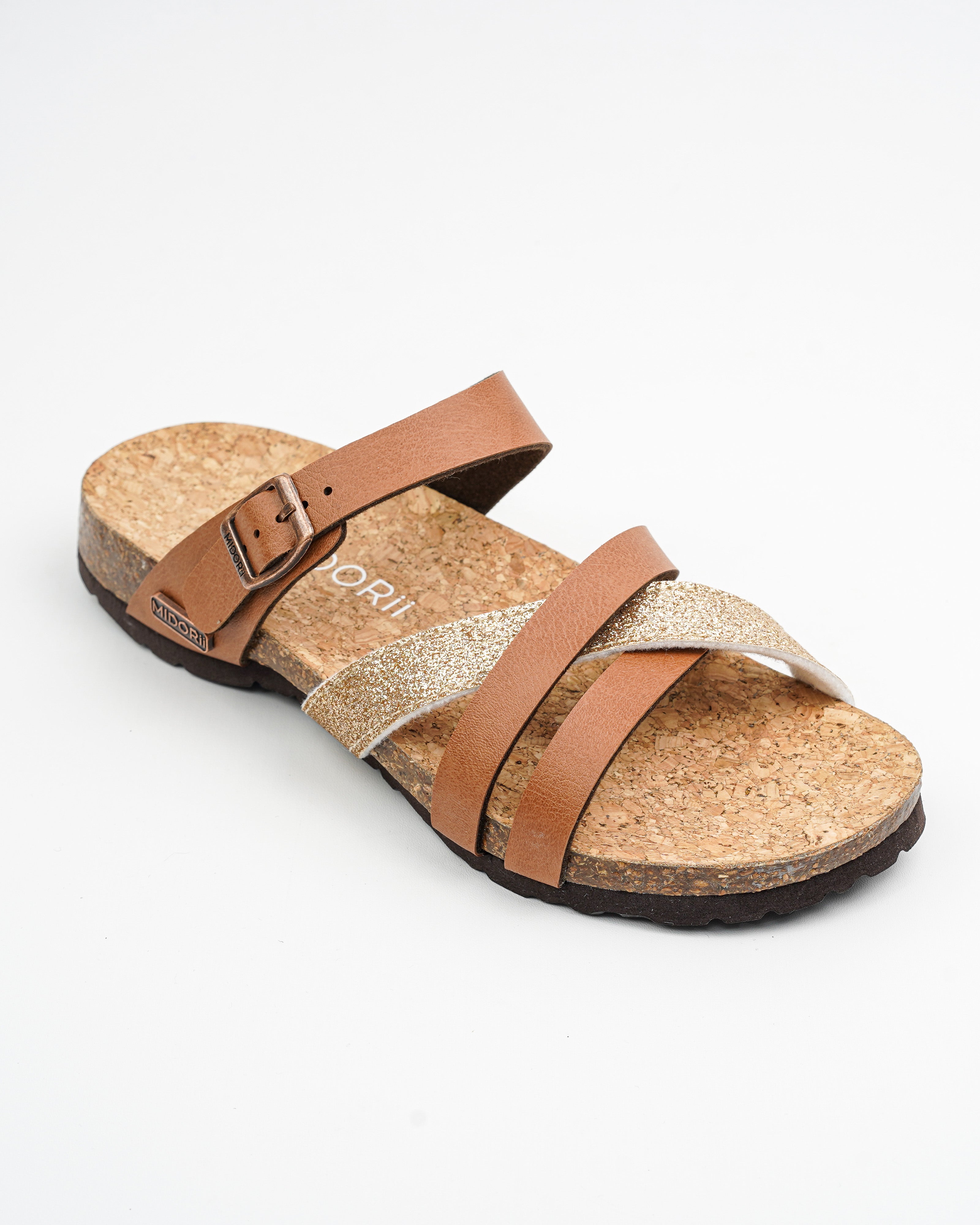 Fanny Camel Slides for Women