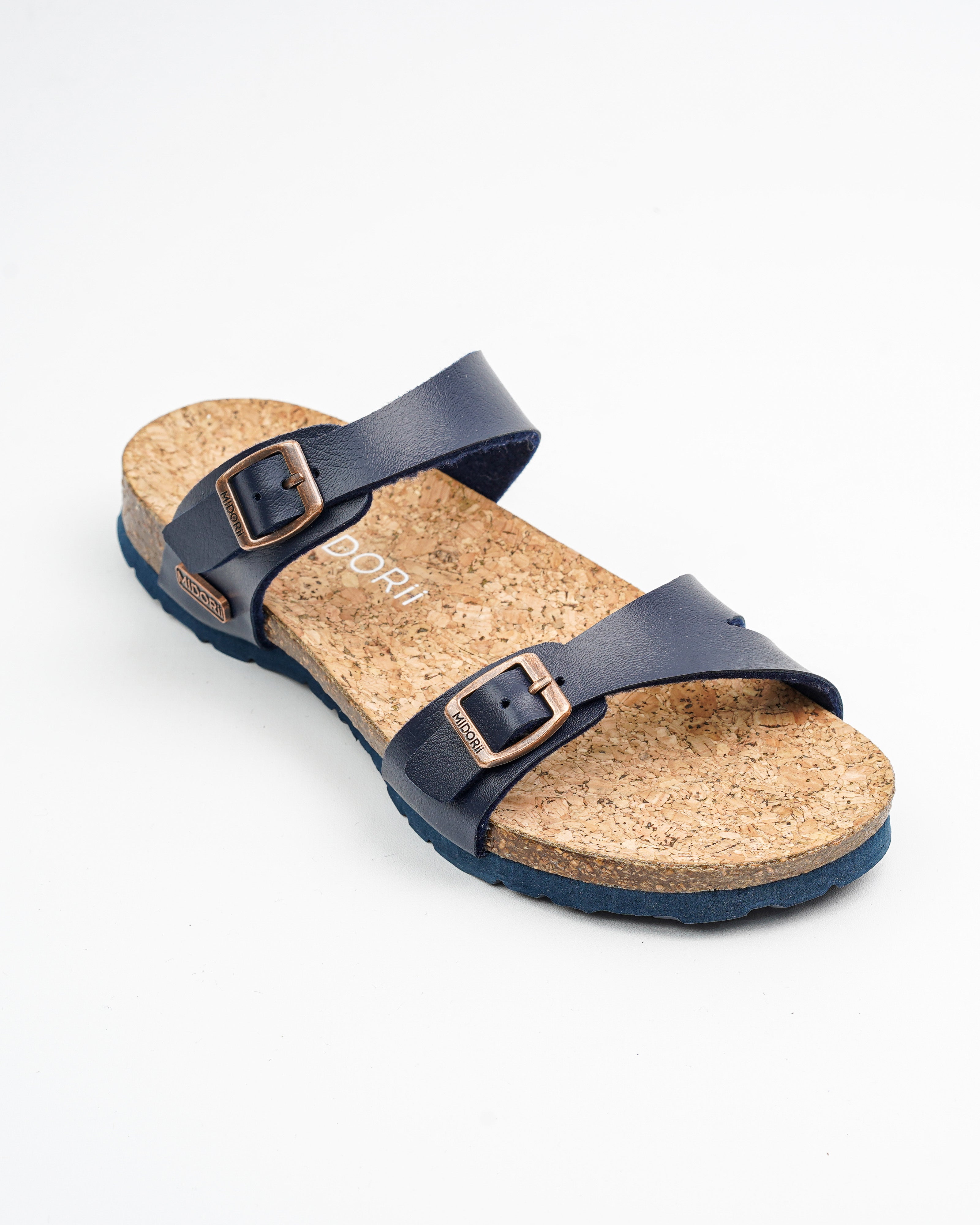 Gabriola Navy Slides for Women