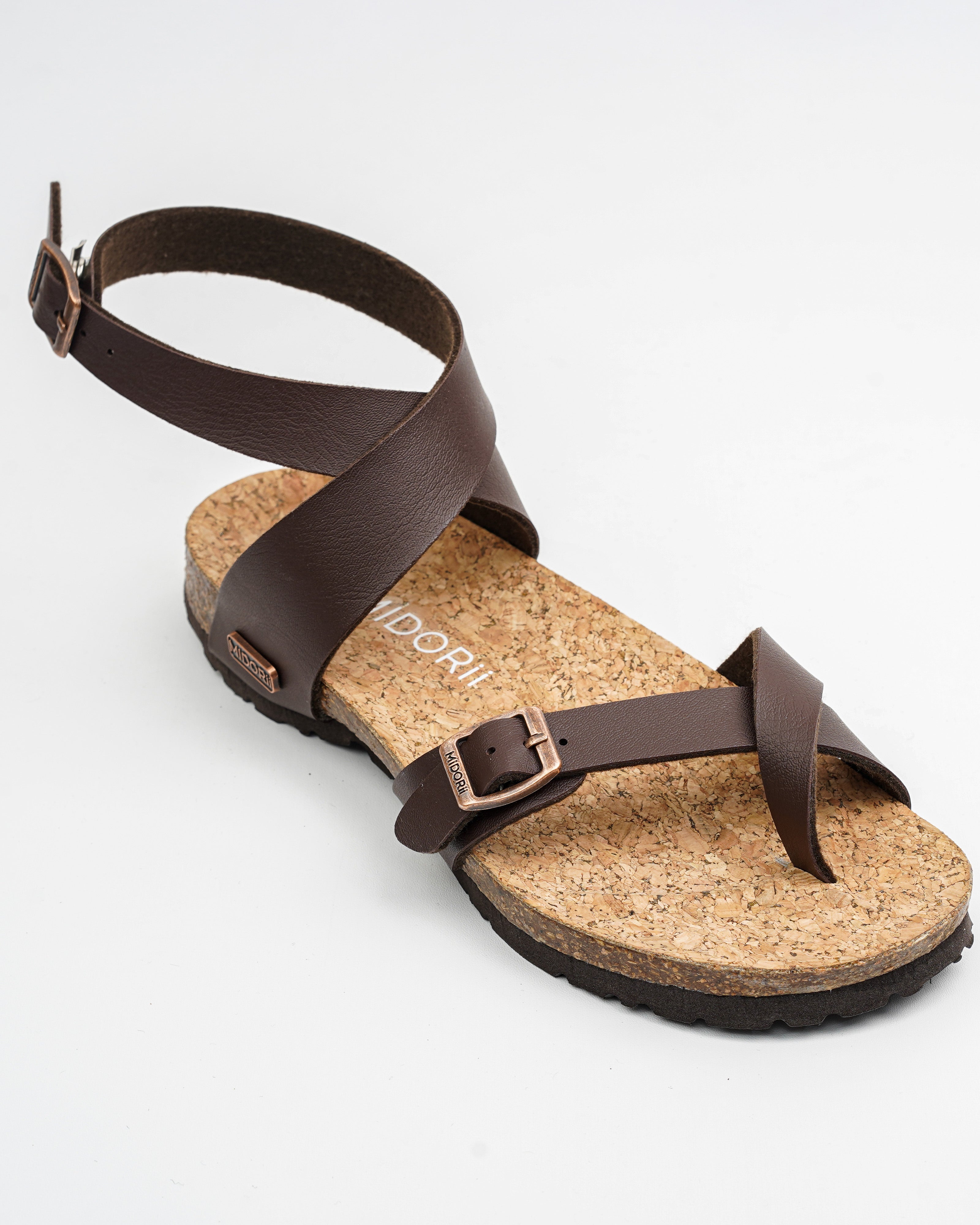 Islay Dark Brown Ankle Straps