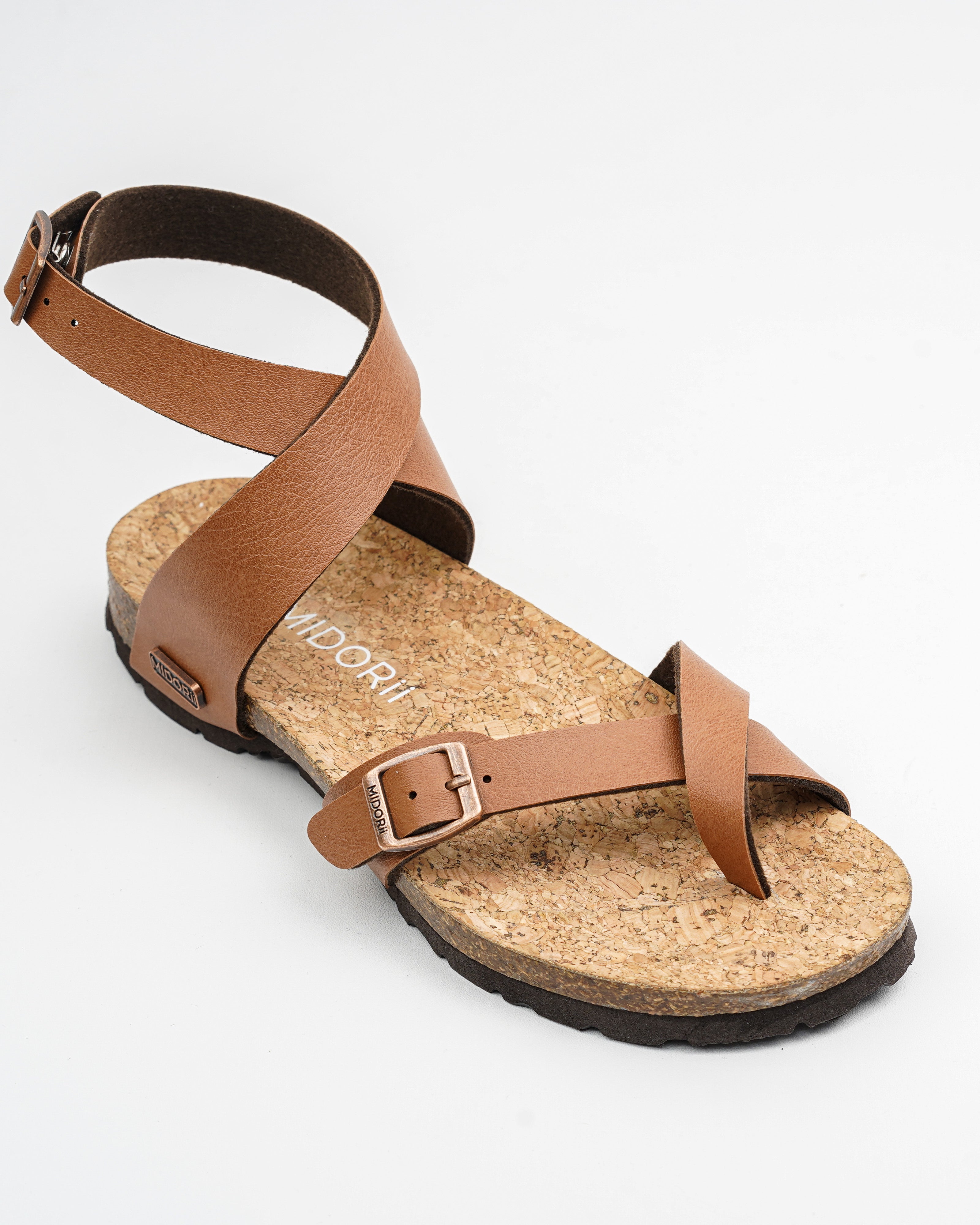 Islay Camel Ankle Sandals