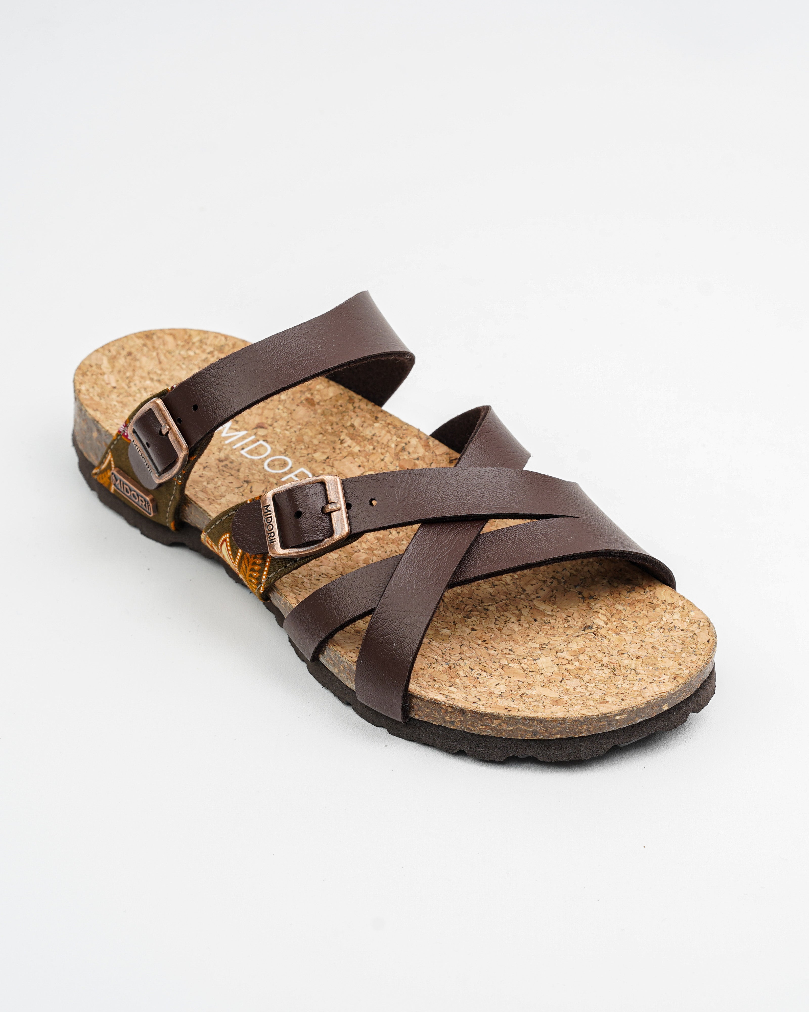 Linosa Dark Brown Sandals for Women