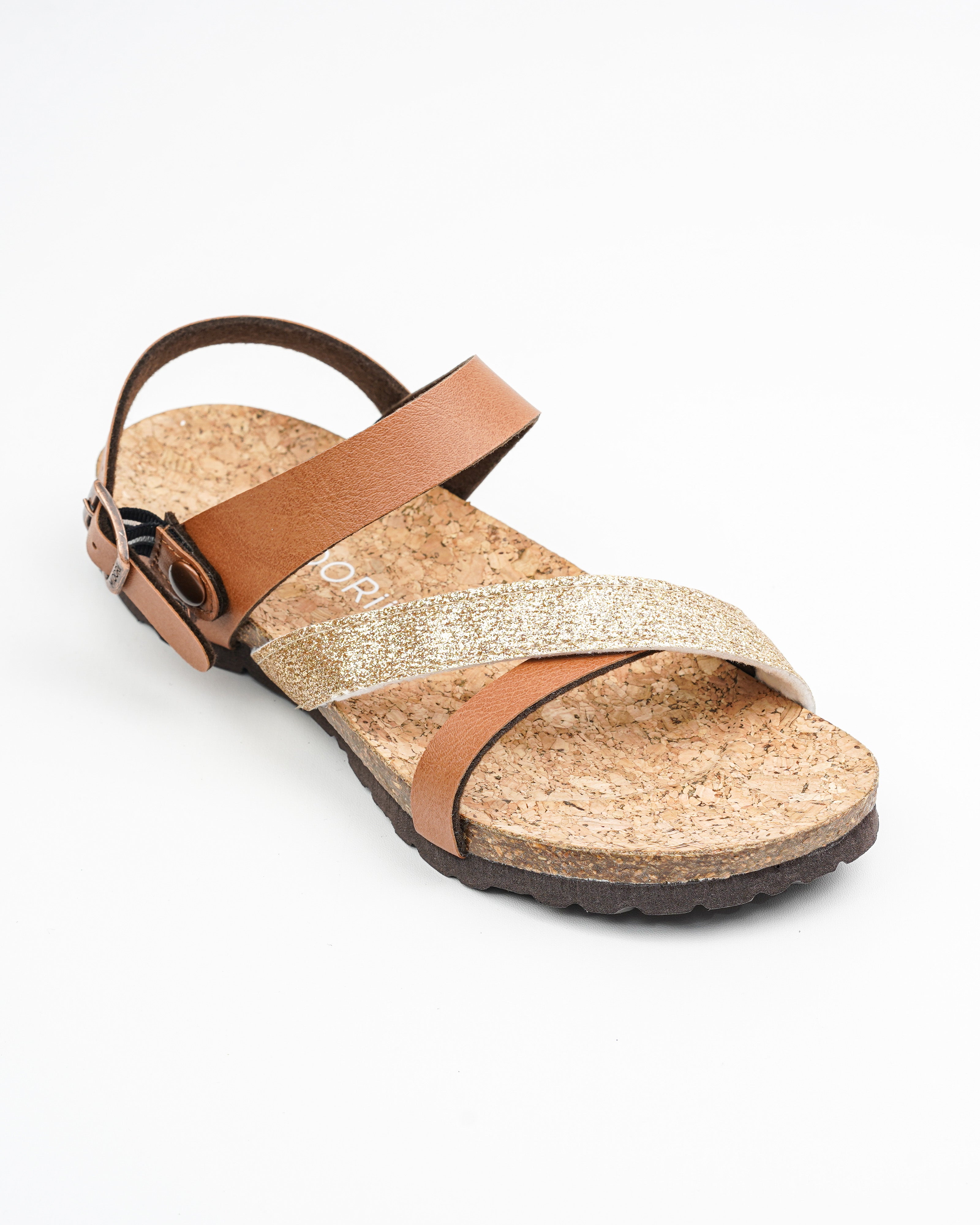 Safra Pull back Camel Sandals