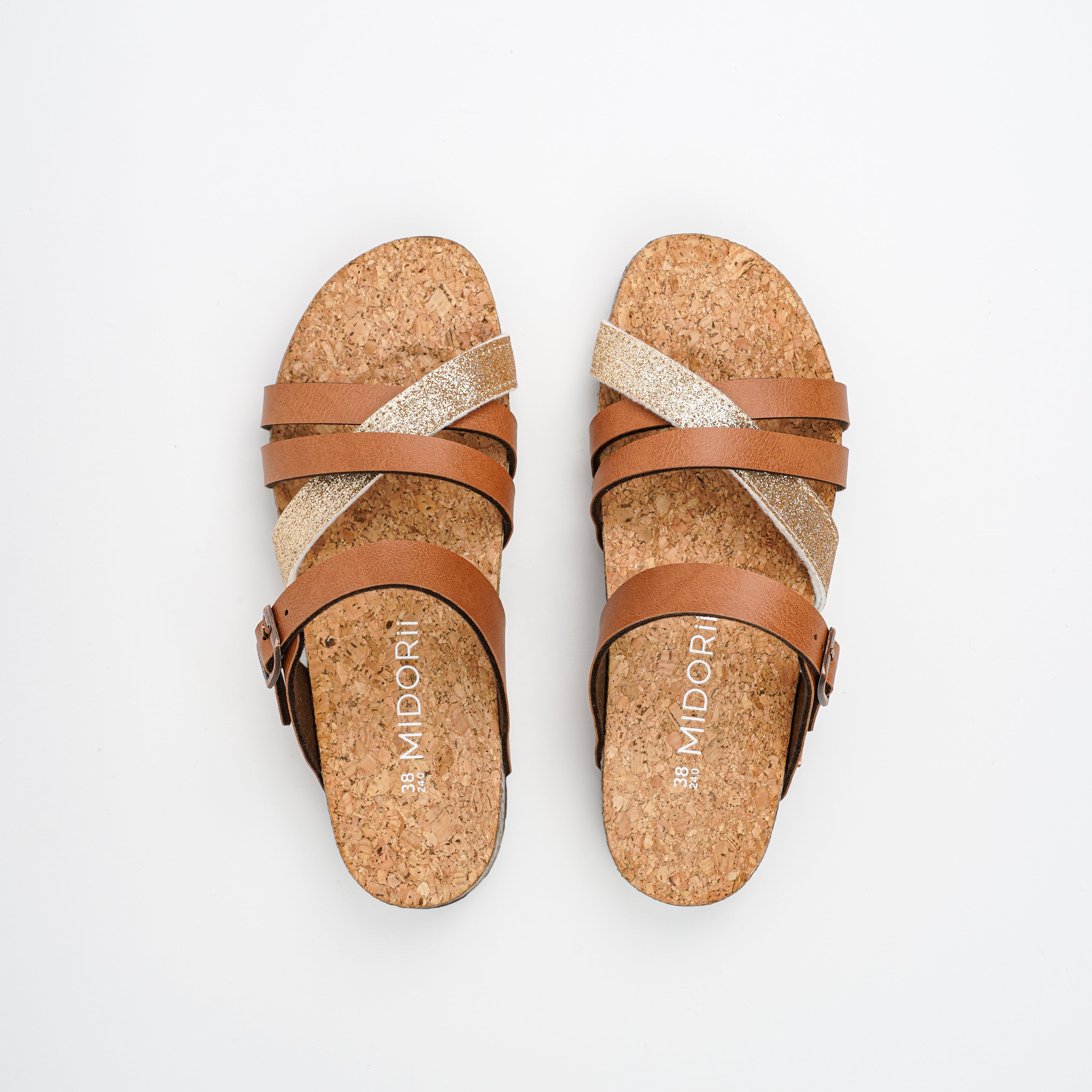 Fanny Camel Slides for Women MIDORii