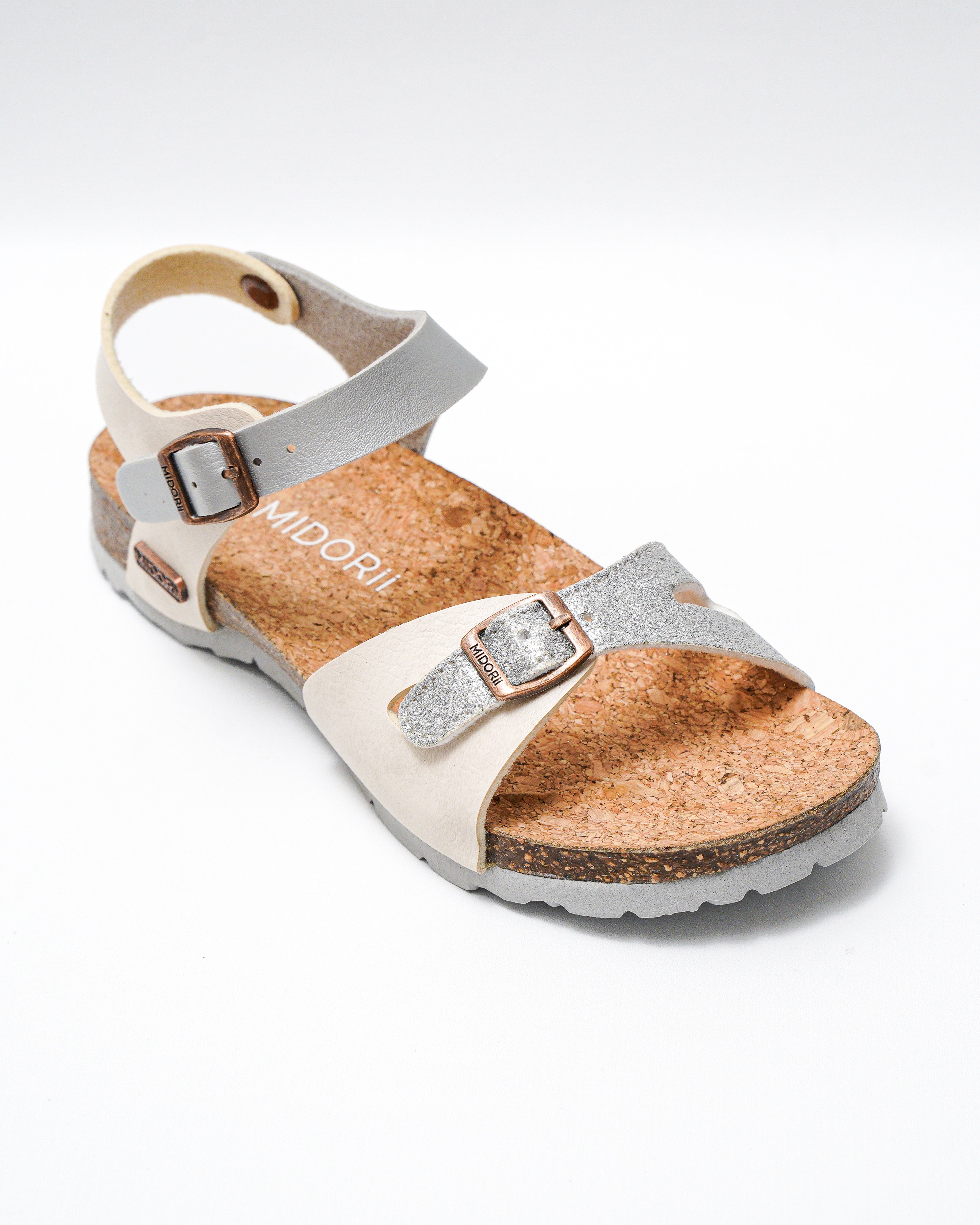 Flores Grey Clip-Ons Sandals for Women 